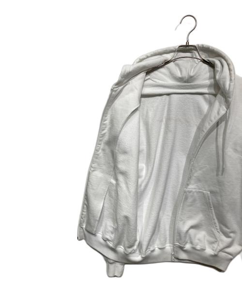 BALENCIAGA（バレンシアガ）BALENCIAGA (バレンシアガ) バックロゴジップパーカー ホワイト サイズ:XSの古着・服飾アイテム