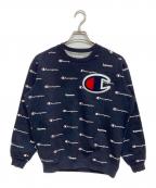 Champion×SUPREMEチャンピオン×シュプリーム）の古着「総柄スウェット」｜ネイビー