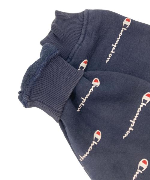 Champion（チャンピオン）Champion (チャンピオン) SUPREME (シュプリーム) 総柄スウェット ネイビー サイズ:Sの古着・服飾アイテム