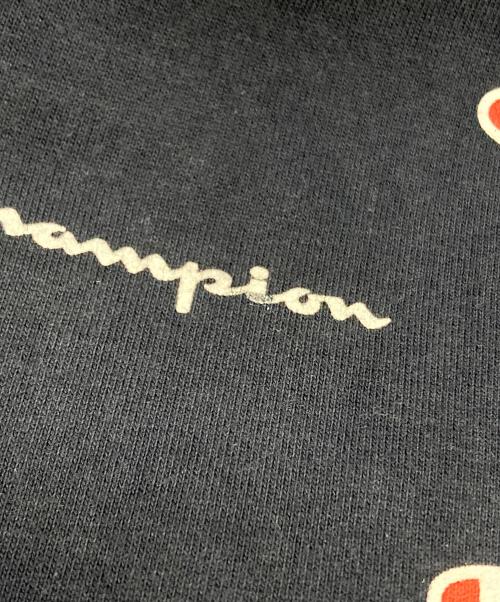 Champion（チャンピオン）Champion (チャンピオン) SUPREME (シュプリーム) 総柄スウェット ネイビー サイズ:Sの古着・服飾アイテム