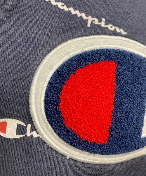 Champion（チャンピオン）Champion (チャンピオン) SUPREME (シュプリーム) 総柄スウェット ネイビー サイズ:Sの古着・服飾アイテム