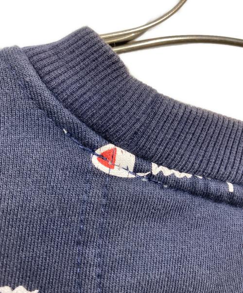 Champion（チャンピオン）Champion (チャンピオン) SUPREME (シュプリーム) 総柄スウェット ネイビー サイズ:Sの古着・服飾アイテム