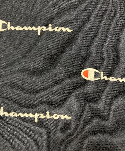 Champion（チャンピオン）Champion (チャンピオン) SUPREME (シュプリーム) 総柄スウェット ネイビー サイズ:Sの古着・服飾アイテム