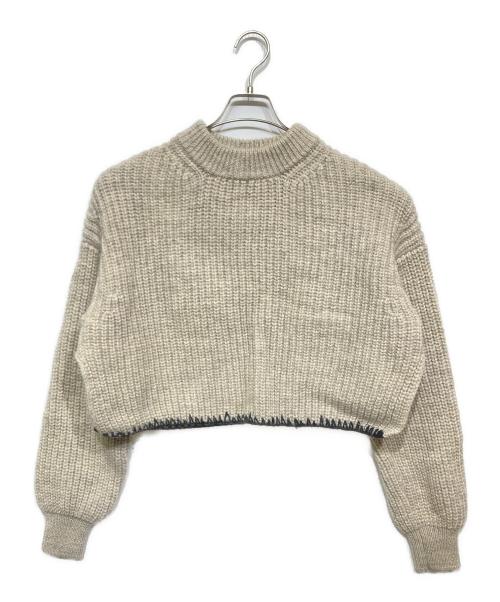 THE SHISHIKUI（シシクイ）THE SHISHIKUI (シシクイ) モヘア混ニット ベージュ サイズ:Mの古着・服飾アイテム