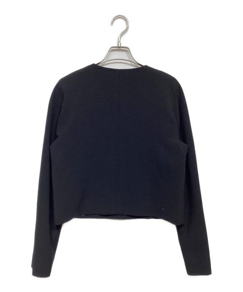 Max Mara Studio（マックスマーラ ストゥディオ）Max Mara Studio (マックスマーラ ストゥディオ) ノーカラージャケット ブラック サイズ:38の古着・服飾アイテム