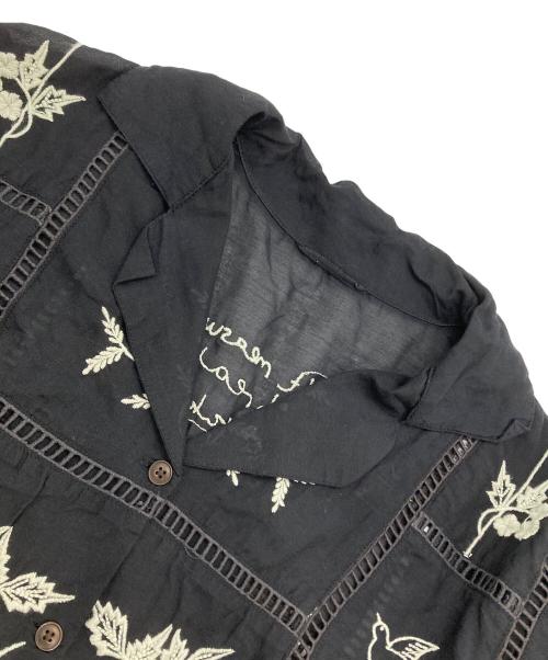TODAYFUL（トゥデイフル）TODAYFUL (トゥデイフル) Embroidery Patchwork Shirts ブラック サイズ:Freeの古着・服飾アイテム