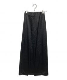 ENOF（イナフ）の古着「ace long straight skirt」｜ブラック
