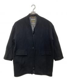 journal standard L'essage（ジャーナルスタンダード レサージュ）の古着「SUPER140S/GIOLICA コクーンコート」｜ブラック