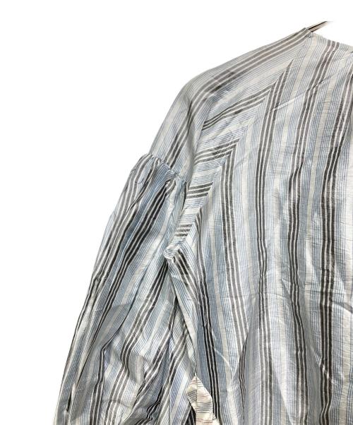 maku textiles（マクテキスタイルズ）maku textiles (マクテキスタイルズ) シルクブラウス ブルー サイズ:記載なしの古着・服飾アイテム