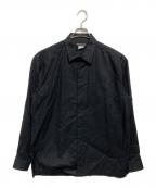 ISSEY MIYAKE MENイッセイミヤケメン）の古着「プリーツ切替長袖シャツ」｜ブラック