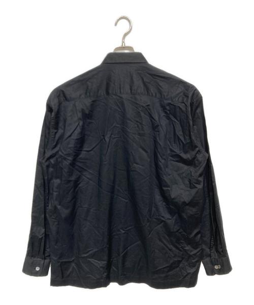 ISSEY MIYAKE MEN（イッセイミヤケメン）ISSEY MIYAKE MEN (イッセイミヤケメン) プリーツ切替長袖シャツ ブラック サイズ:4の古着・服飾アイテム