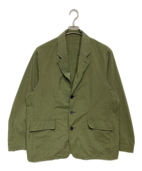 HUM VENT（ヒューベント）HUM VENT (ヒューベント) ナイロンテーラードジャケット オリーブ サイズ:3の古着・服飾アイテム