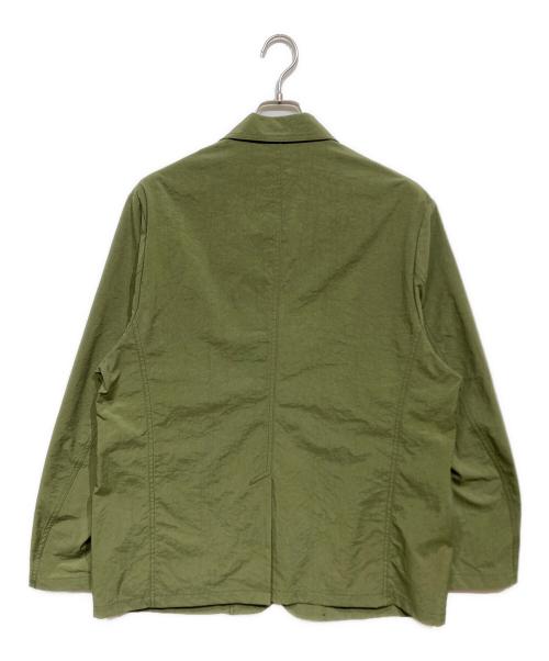 HUM VENT（ヒューベント）HUM VENT (ヒューベント) ナイロンテーラードジャケット オリーブ サイズ:3の古着・服飾アイテム
