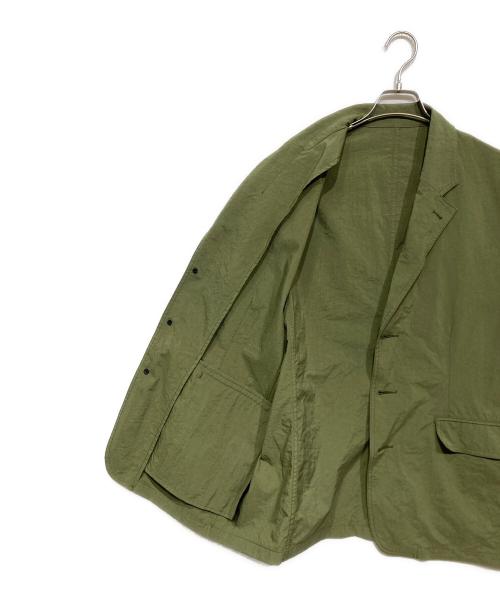HUM VENT（ヒューベント）HUM VENT (ヒューベント) ナイロンテーラードジャケット オリーブ サイズ:3の古着・服飾アイテム