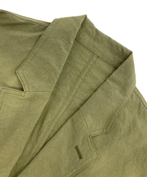 HUM VENT（ヒューベント）HUM VENT (ヒューベント) ナイロンテーラードジャケット オリーブ サイズ:3の古着・服飾アイテム