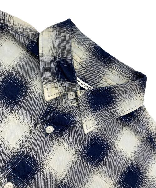 uniform experiment（ユニフォームエクスペリメント）uniform experiment (ユニフォームエクスペリメント) ROPE INDIGO RELAX-FIT SHIRT ネイビー サイズ:1の古着・服飾アイテム
