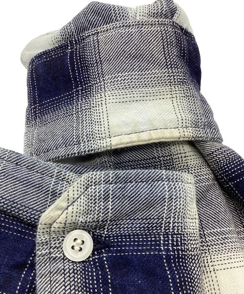 uniform experiment（ユニフォームエクスペリメント）uniform experiment (ユニフォームエクスペリメント) ROPE INDIGO RELAX-FIT SHIRT ネイビー サイズ:1の古着・服飾アイテム