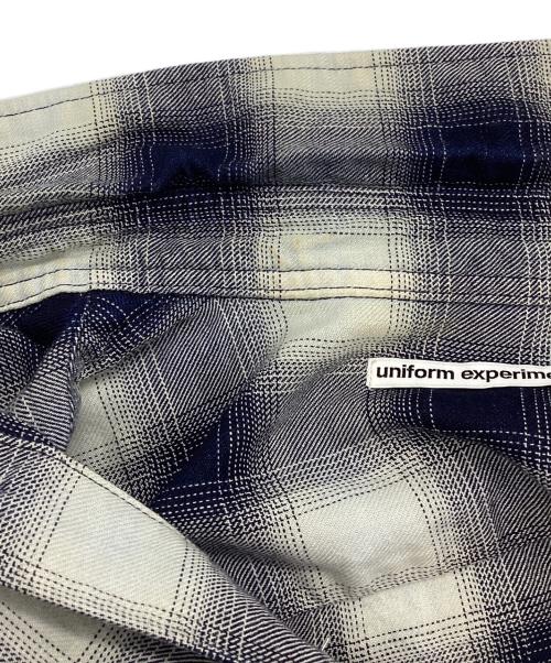 uniform experiment（ユニフォームエクスペリメント）uniform experiment (ユニフォームエクスペリメント) ROPE INDIGO RELAX-FIT SHIRT ネイビー サイズ:1の古着・服飾アイテム