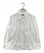 MARGARET HOWELLマーガレットハウエル）の古着「PLAIN POPLIN 長袖シャツ」｜ホワイト