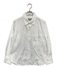 MARGARET HOWELL（マーガレットハウエル）の古着「PLAIN POPLIN 長袖シャツ」｜ホワイト