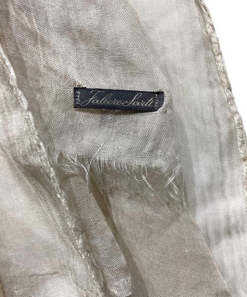 FALIERO SARTI（ファリエロサルティ）FALIERO SARTI (ファリエロサルティ) 地図柄大判ストール ベージュの古着・服飾アイテム