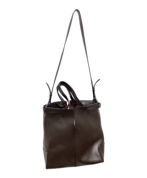 TOD'S（トッズ）TOD'S (トッズ) Di フォリオ レザー2WAYバッグ ブラウンの古着・服飾アイテム