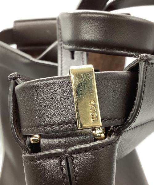 TOD'S（トッズ）TOD'S (トッズ) Di フォリオ レザー2WAYバッグ ブラウンの古着・服飾アイテム