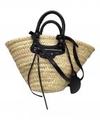 BALENCIAGAバレンシアガ）の古着「2WAYカゴバッグ」｜ベージュ×ブラック