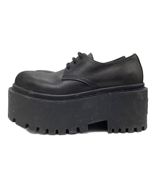BALENCIAGA（バレンシアガ）BALENCIAGA (バレンシアガ) ストライク プラットフォーム ダービー 厚底シューズ ブラック サイズ:35の古着・服飾アイテム