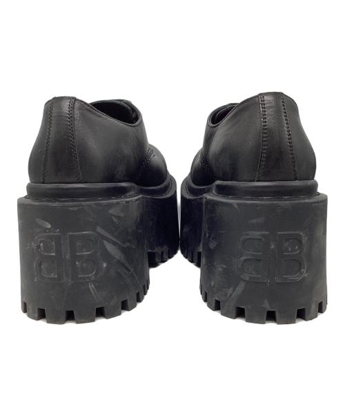 BALENCIAGA（バレンシアガ）BALENCIAGA (バレンシアガ) ストライク プラットフォーム ダービー 厚底シューズ ブラック サイズ:35の古着・服飾アイテム