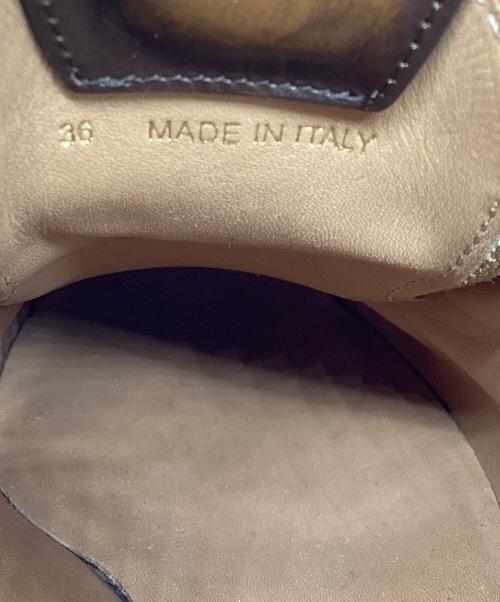 MIU MIU（ミュウミュウ）MIU MIU (ミュウミュウ) 厚底レースアップシューズ ブラウン サイズ:36の古着・服飾アイテム