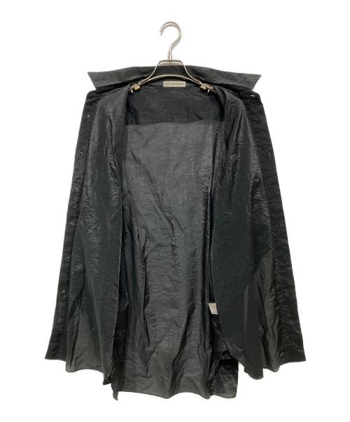 ISSEY MIYAKE MEN（イッセイミヤケメン）ISSEY MIYAKE MEN (イッセイミヤケメン) プリーツ切替長袖シャツ ブラック サイズ:Lの古着・服飾アイテム