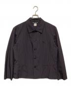 ISSEY MIYAKE MENイッセイミヤケメン）の古着「ストライプシャツジャケット」｜レッド