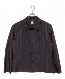 ISSEY MIYAKE MEN（イッセイミヤケメン）の古着「ストライプシャツジャケット」｜レッド