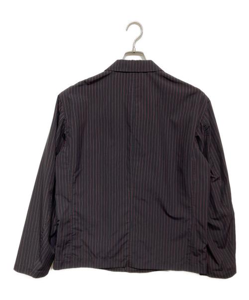 ISSEY MIYAKE MEN（イッセイミヤケメン）ISSEY MIYAKE MEN (イッセイミヤケメン) ストライプシャツジャケット レッド サイズ:3の古着・服飾アイテム