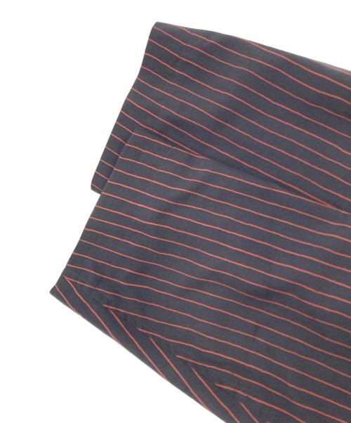ISSEY MIYAKE MEN（イッセイミヤケメン）ISSEY MIYAKE MEN (イッセイミヤケメン) ストライプシャツジャケット レッド サイズ:3の古着・服飾アイテム