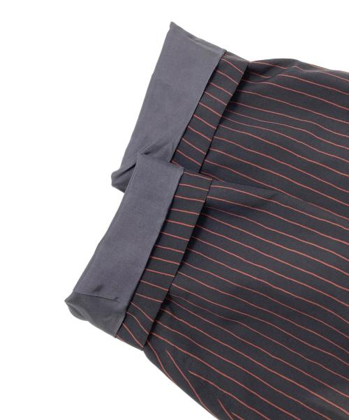 ISSEY MIYAKE MEN（イッセイミヤケメン）ISSEY MIYAKE MEN (イッセイミヤケメン) ストライプシャツジャケット レッド サイズ:3の古着・服飾アイテム