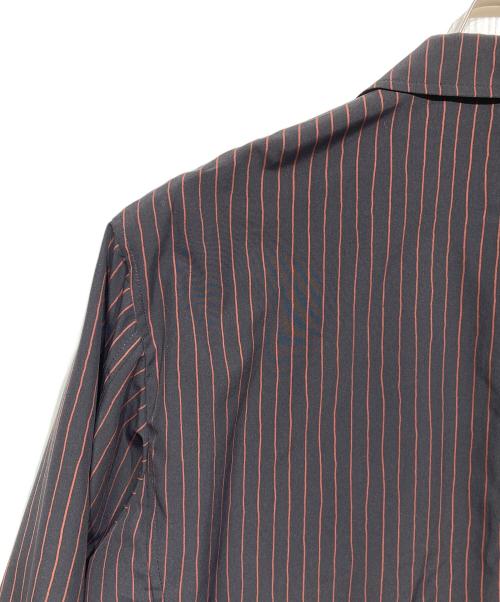 ISSEY MIYAKE MEN（イッセイミヤケメン）ISSEY MIYAKE MEN (イッセイミヤケメン) ストライプシャツジャケット レッド サイズ:3の古着・服飾アイテム