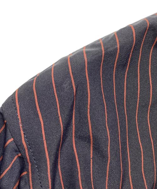 ISSEY MIYAKE MEN（イッセイミヤケメン）ISSEY MIYAKE MEN (イッセイミヤケメン) ストライプシャツジャケット レッド サイズ:3の古着・服飾アイテム