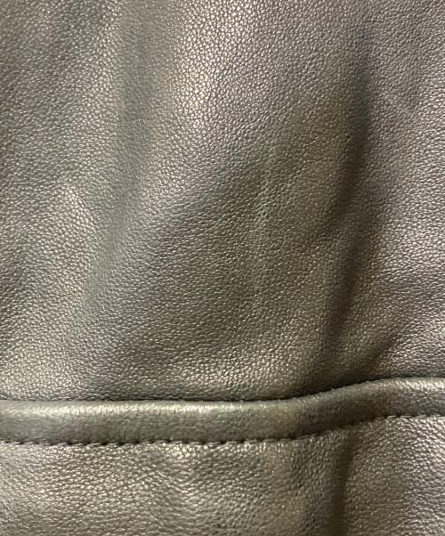 EDIFICE（エディフィス）EDIFICE (エディフィス) A2 レザーショートブルゾン ブラック サイズ:XLの古着・服飾アイテム