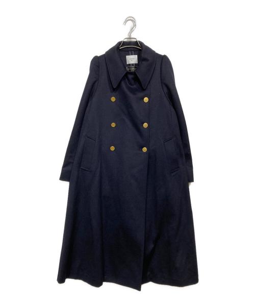 Ameri（アメリ）Ameri (アメリ) CHARME FLARE LONG COAT（シャムル フレア ロング コート） ネイビー サイズ: Sの古着・服飾アイテム