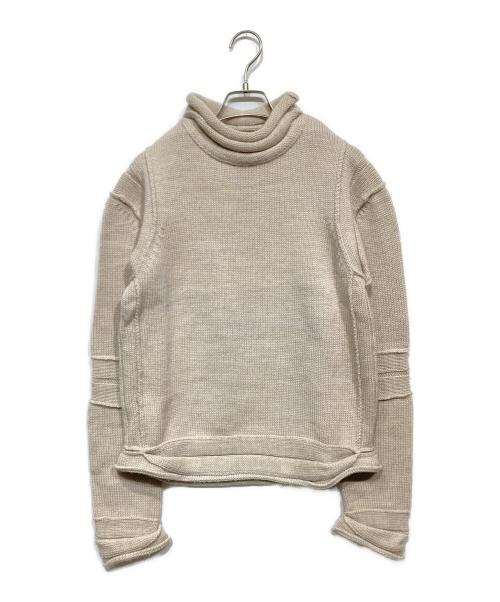 Jean Paul GAULTIER CLASSIQUE（ジャンポールゴルチエクラシック）Jean Paul GAULTIER CLASSIQUE (ジャンポールゴルチエクラシック) ロールネックニット ベージュ サイズ:48の古着・服飾アイテム