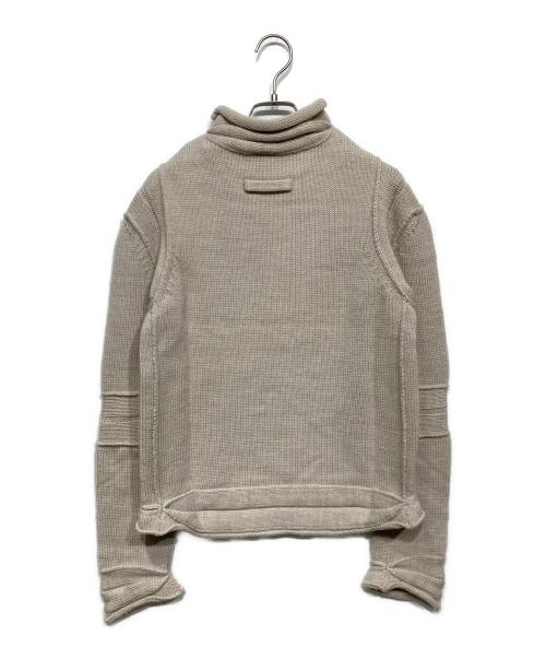 Jean Paul GAULTIER CLASSIQUE（ジャンポールゴルチエクラシック）Jean Paul GAULTIER CLASSIQUE (ジャンポールゴルチエクラシック) ロールネックニット ベージュ サイズ:48の古着・服飾アイテム