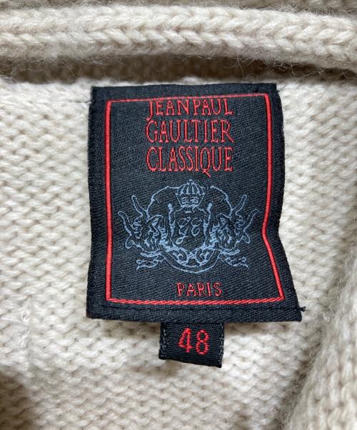 Jean Paul GAULTIER CLASSIQUE（ジャンポールゴルチエクラシック）Jean Paul GAULTIER CLASSIQUE (ジャンポールゴルチエクラシック) ロールネックニット ベージュ サイズ:48の古着・服飾アイテム