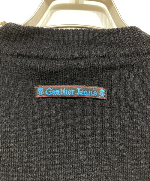 Gaultier Jean's（ゴルチェ ジーンズ）Gaultier Jean's (ゴルチェ ジーンズ) ショルダージップニット ブラック サイズ:48の古着・服飾アイテム