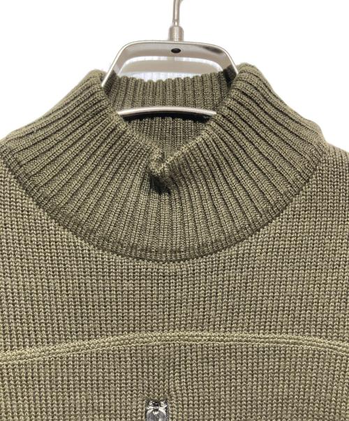 DIRK BIKKEMBERGS（ダークビッケンバーグ）DIRK BIKKEMBERGS (ダークビッケンバーグ) ジップデザインニット オリーブ サイズ: Sの古着・服飾アイテム