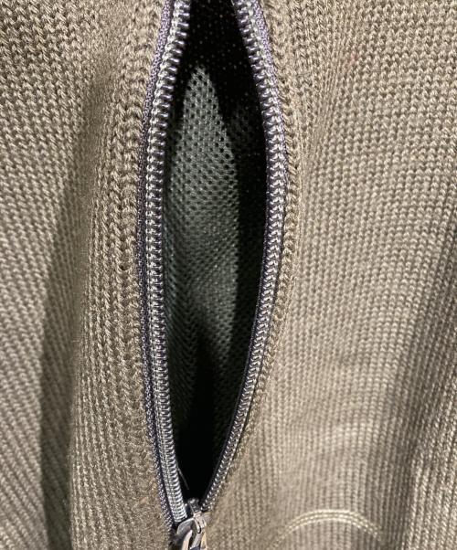 DIRK BIKKEMBERGS（ダークビッケンバーグ）DIRK BIKKEMBERGS (ダークビッケンバーグ) ジップデザインニット オリーブ サイズ: Sの古着・服飾アイテム