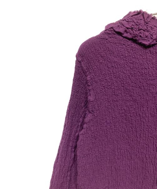 me ISSEY MIYAKE（ミーイッセイ ミヤケ）me ISSEY MIYAKE (ミーイッセイ ミヤケ) ジップジャケット パープル サイズ:不明の古着・服飾アイテム