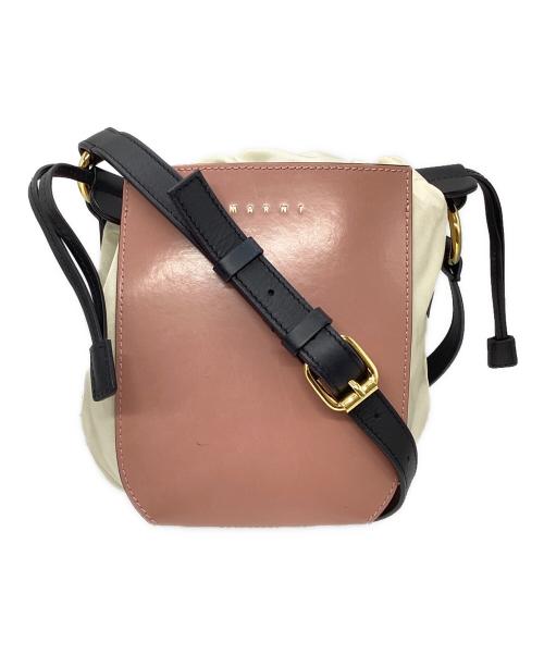 MARNI（マルニ）MARNI (マルニ) GUSSETショルダーバッグ ピンクの古着・服飾アイテム