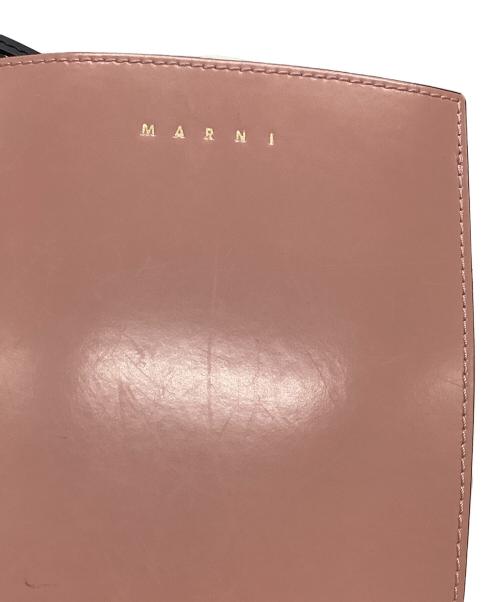 MARNI（マルニ）MARNI (マルニ) GUSSETショルダーバッグ ピンクの古着・服飾アイテム